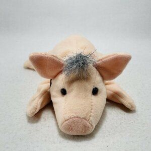 Equity Toys Babe Friends Plush 7” Pink Pig Universal Studios Laying Flat Tummy